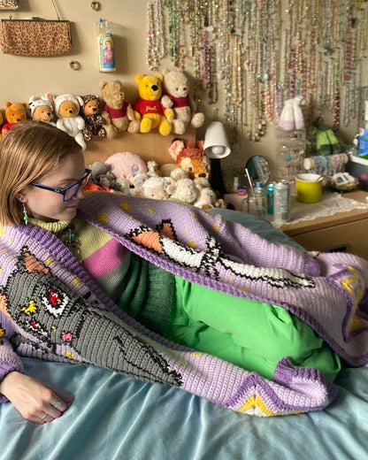 Sailor moon crochet cardigan